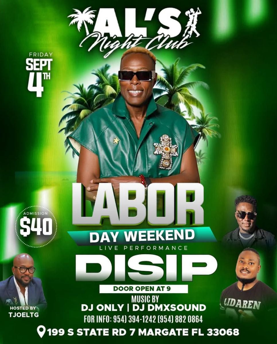 LABOR DAY WEEKEND — LIVE PERFORMANCE BY DISIP