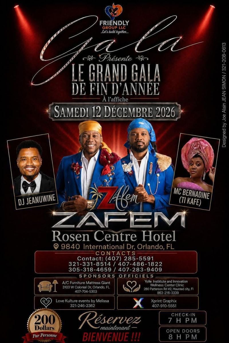Le Grand Gala de Fin d’Année — Zafèm Live in Orlando
